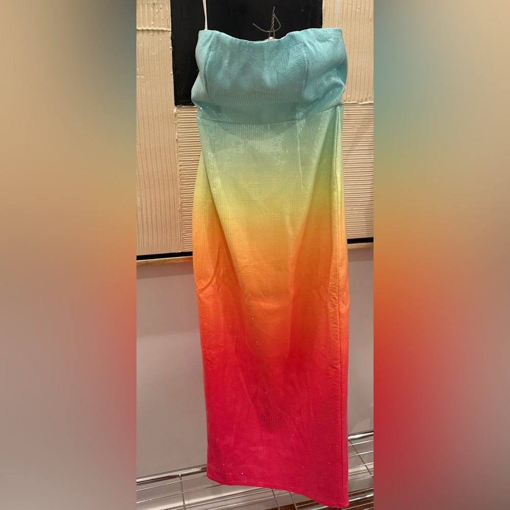 Malibu Ombre Sequin Midi Dress